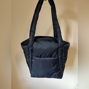 BAGGU Puffy Mini Tote in Black (NWT)